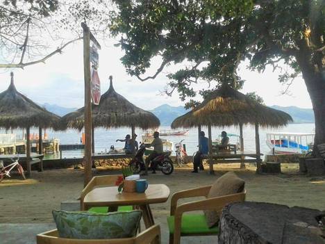 Coffee and Thyme Restaurant on Gili Air, Indonesia