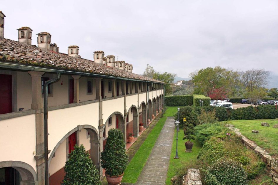 Gebäude des Hotels Paggeria Medicea bei Artimino