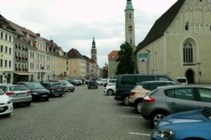 Parktplatz am Obermarkt in Görlitz